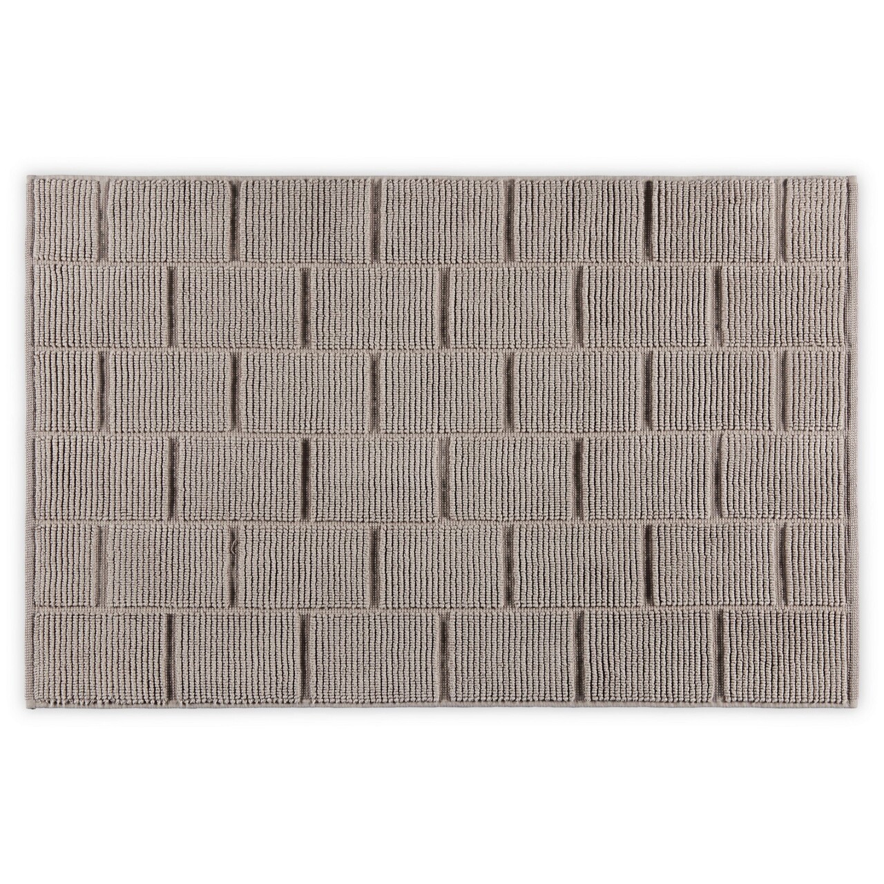 Covoras de baie, L'essentiel Maison, Tile, 50x80 cm, Maro - imagine 3